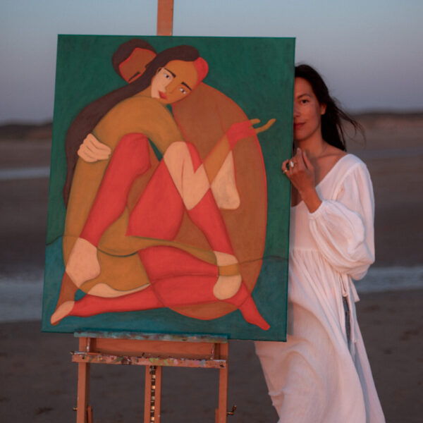 Artistic brandingshoot with painter AnneMei Poppe in Amsterdam
